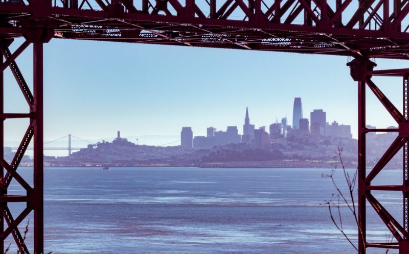 Through the Golden Gate Bridge