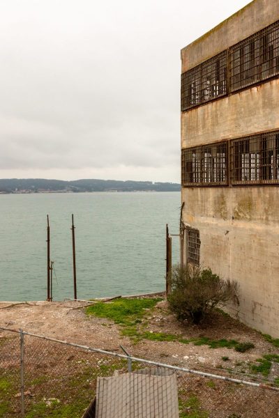 Remains of buildings on Alcatraz